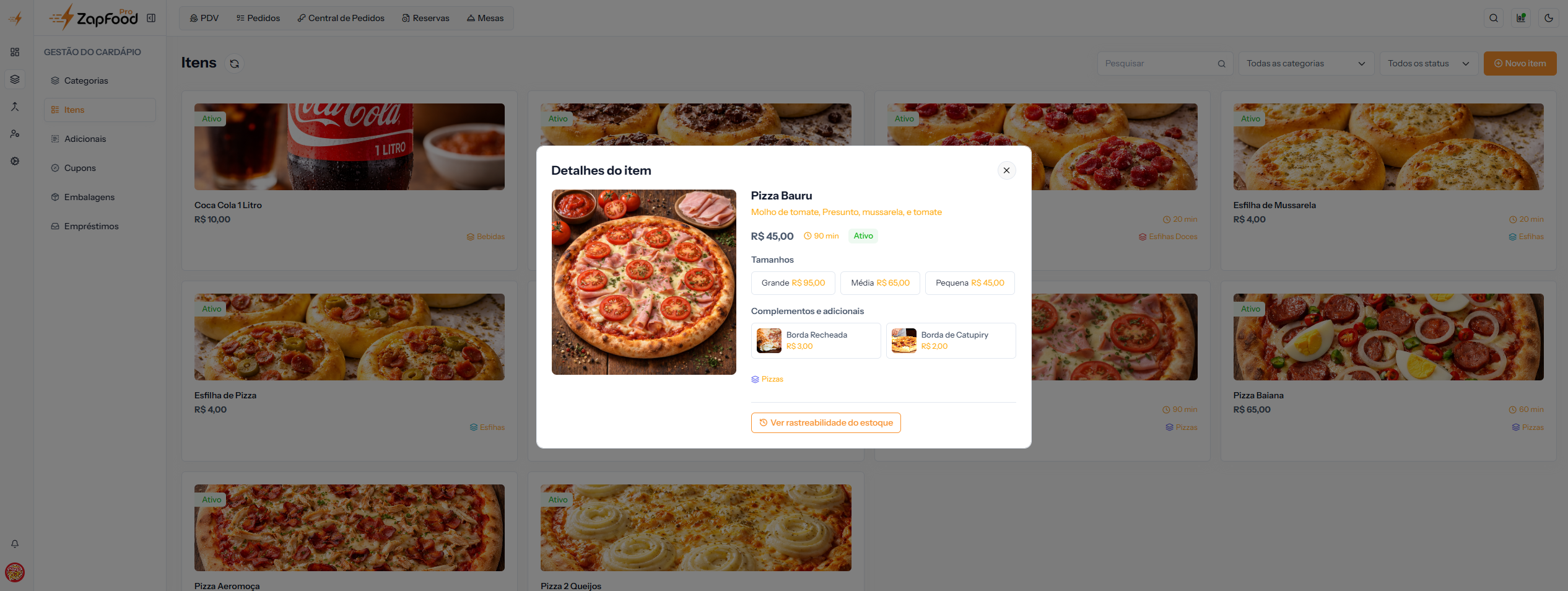 Painel ZapFoodPro - Métricas e gestão em tempo real